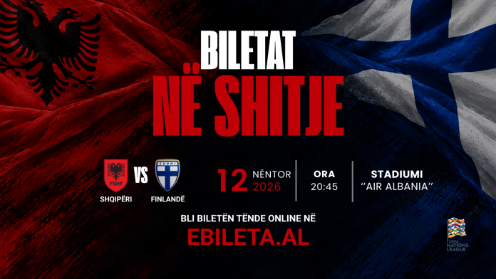 Albania-Finlandia: in vendita i biglietti per la partita allo stadio “Air Albania”