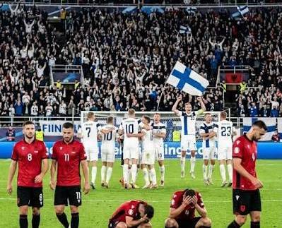 L’Albania cade in Finlandia: 2-1 a Helsinki, i padroni di casa balzano in testa