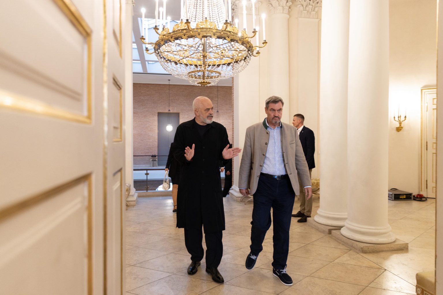 Başbakan Edi Rama Almanya’da: Münih’te Bavyera Başbakanı Markus Söder ile Buluştu