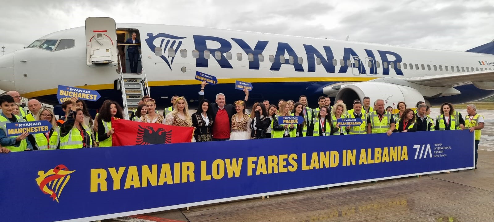 Ryanair’den Tiran’a 10 Yeni Avrupa Hattı