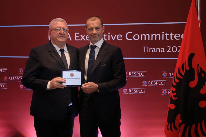 UEFA Yürütme Komitesi İlk Kez Tiran’da Toplandı, Başkan Čeferin’den Teşekkür Mektubu