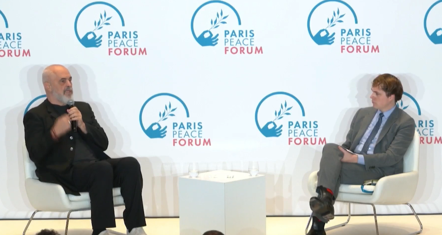 Paris Barış Forumu – Rama: AB’nin net bir barış planının olmaması, Avrupa dış politikasının en zayıf noktalarından biri
