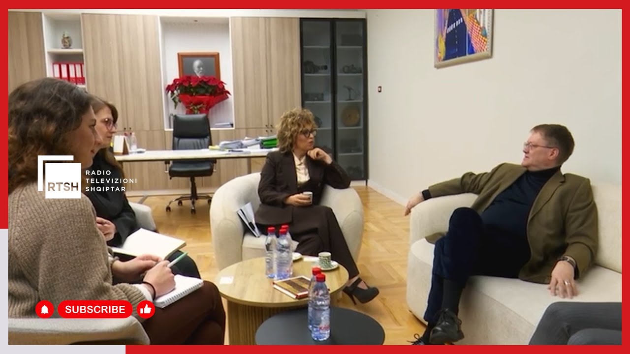 RTSH Genel Müdürü Eni Vasili, İngiltere Büyükelçisi Abbott’u ağırladı / Odak: Dijitalleşme, modern arşiv ve profesyonel kapasite artışı