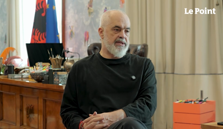 Edi Rama, Le Point için: “Mollalar rejimi gibi teröristler dışında herkesle konuşmalıyız.”