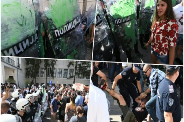 Protesta të ashpra në Serbi, qytetarët kundërshtojnë miratimin e Planit Gjeneral Urban të Novi Sadit