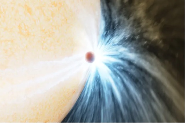 Planeti gëlltitet nga ylli i tij, astronomët kapin momentin e rrallë