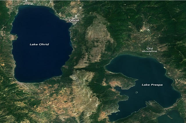 NASA publikon pamje satelitore: Liqeni i Ohrit dhe i Prespës, 2 nga 30 më të vjetërit në Europë