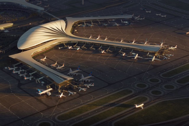 Zbulohet pamja e aeroportit të ri të Kinës