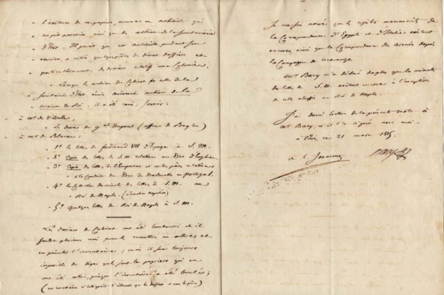 Del në shitje një dokument i Napoleon Bonapartit