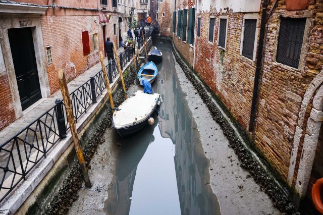 Thahen Kanalet e Venecias, Italia përballet me një thatësirë tjetër