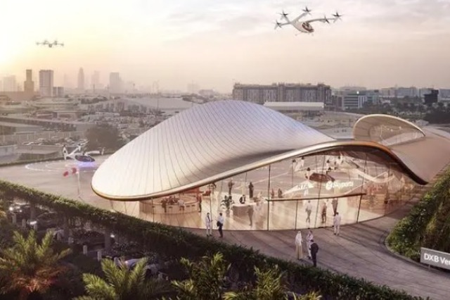 Arkitektët projektojnë taksitë fluturuese në Dubai