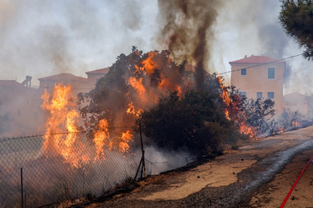 Ishulli grek Evia përshihet nga flakët – Rrezikon banesa, urdhërohen evakuime në 4 zona