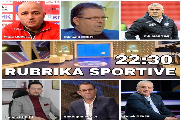 Ora 22:30, Rubrika Sportive në RTSH