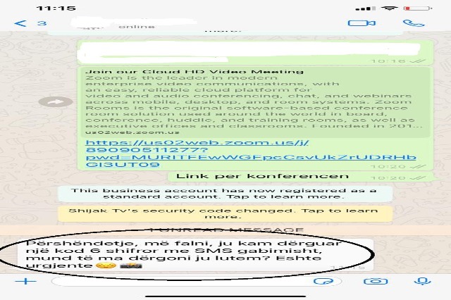 Vjedhja e llogarisë së “WhatsApp”/ Ja mesazhi që ju sjellin hakerat dhe si të shpëtoni
