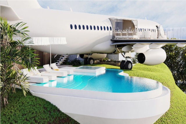 FOTO/ Jashtë funksionimit, avioni Boeing 737 shndërrohet në një vilë private luksoze