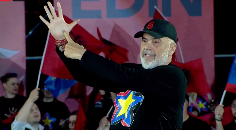 Rama mbyll fushatën në Tiranë: Më 11 maj firmosim marrëveshjen për Shqipërinë në BE brenda 2030! Më e pakta marrim 78 mandate