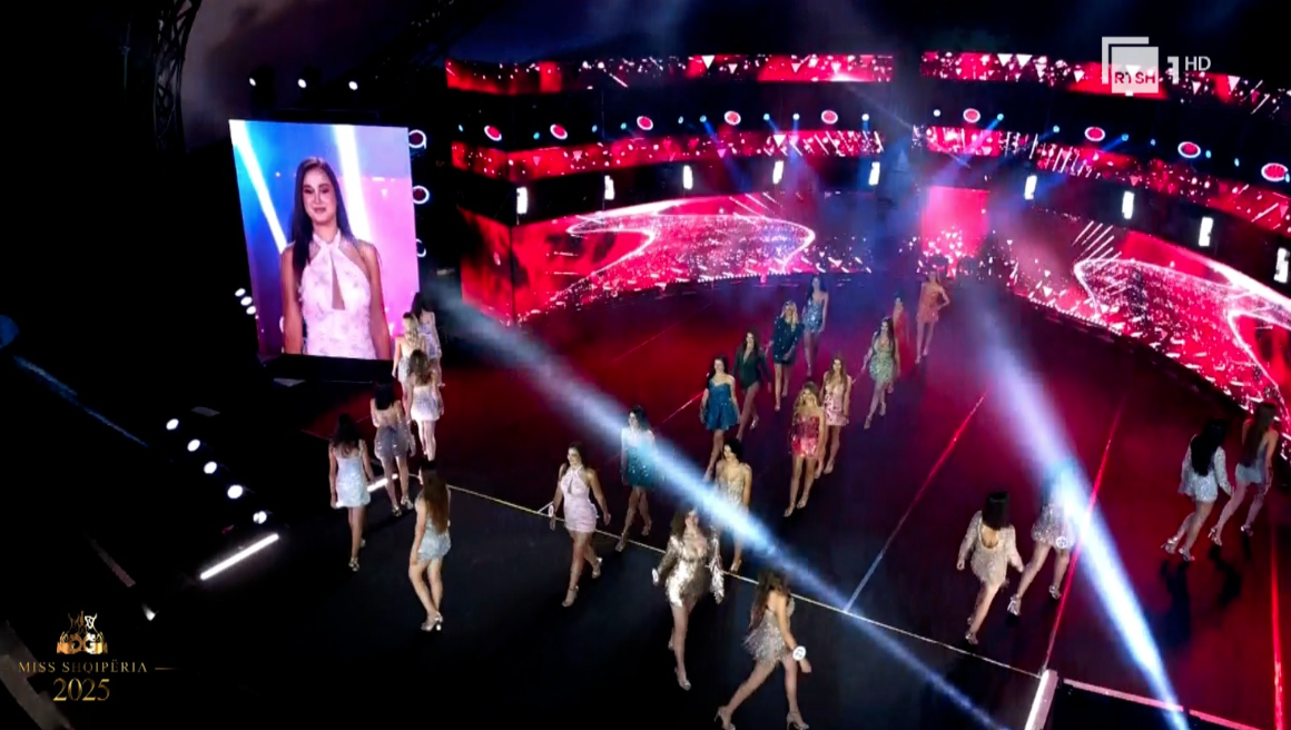 Ngre siparin “Miss Shqipëria 2025”, kurora e bukurisë shqiptare ndriçon Tiranën