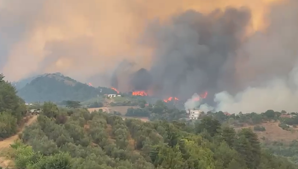 Zjarret përfshijnë jugun e vendit, urdhër për evakuim urgjent në Poliçan. Rrezikohen banesat në Delvinë, digjet kisha në fshatin Lekël