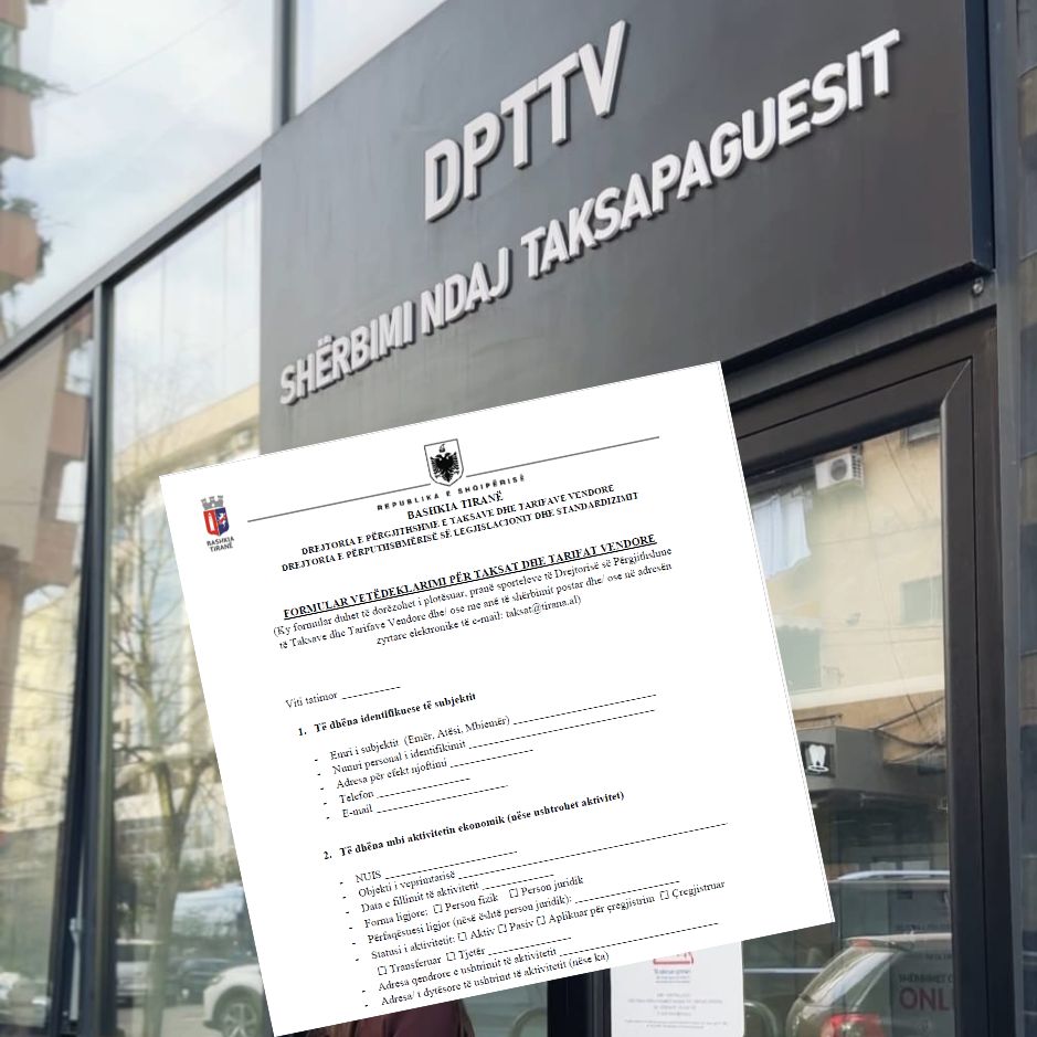 Taksat vendore 2026, Bashkia Tiranë thirrje bizneseve të vetëdeklarojnë të dhënat!