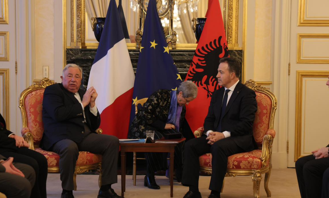 Peleshi në Paris, takim me Presidentin e Senatit: Franca mbështetëse e palëkundur e integrimit europian të Shqipërisë