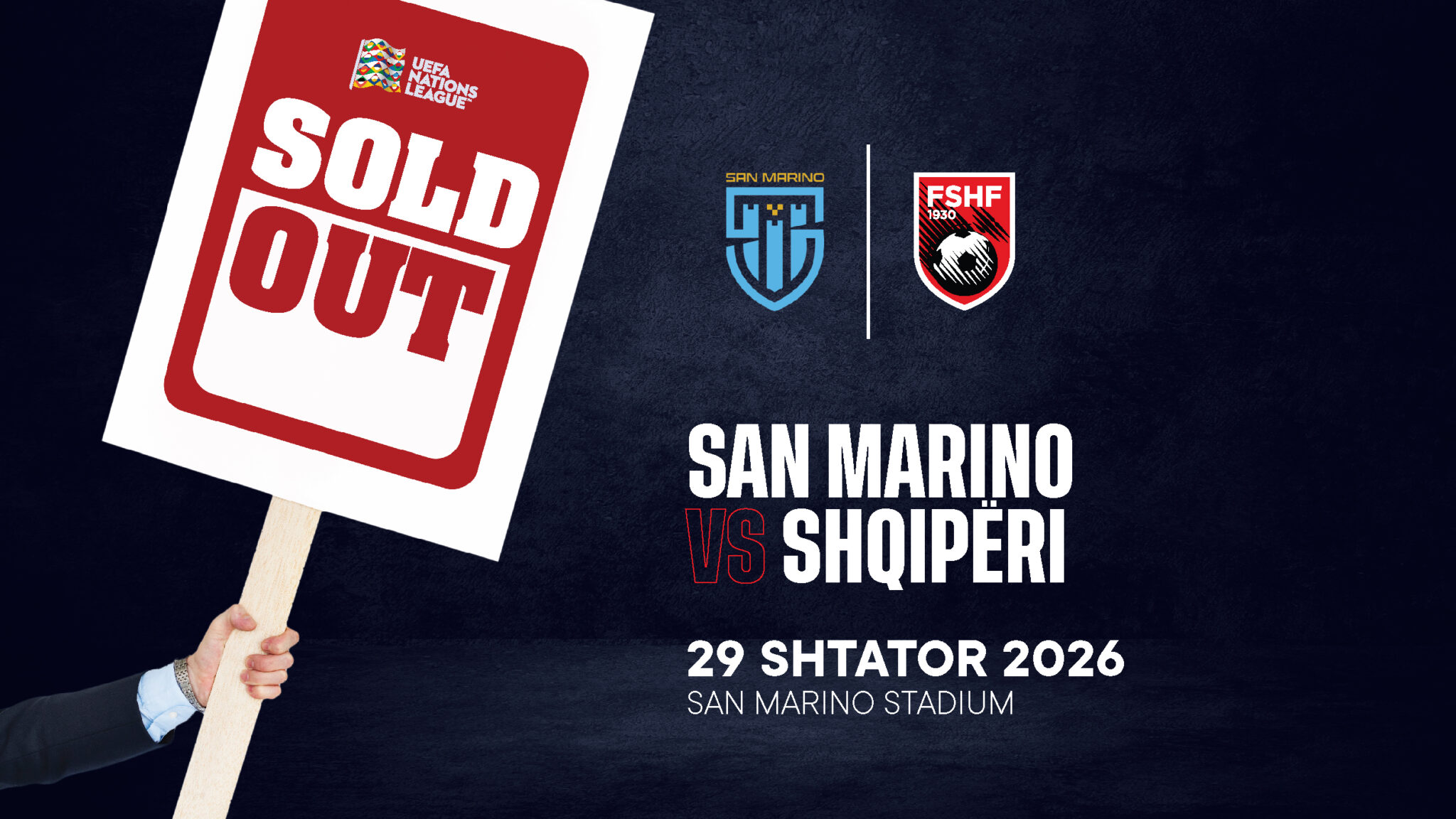 UEFA Nations League/ San Marino-Shqipëri, shiten të gjitha biletat për tifozët shqiptarë