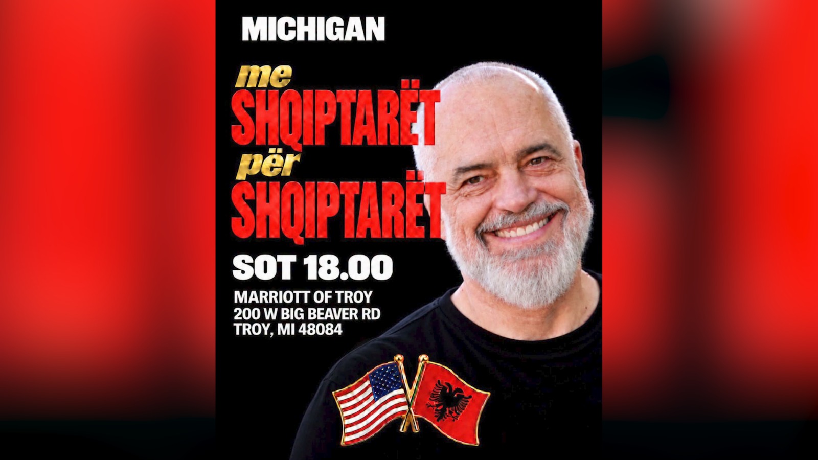 Rama nis vizitën në SHBA, ndalesa e parë me diasporën shqiptarene në Miçigan