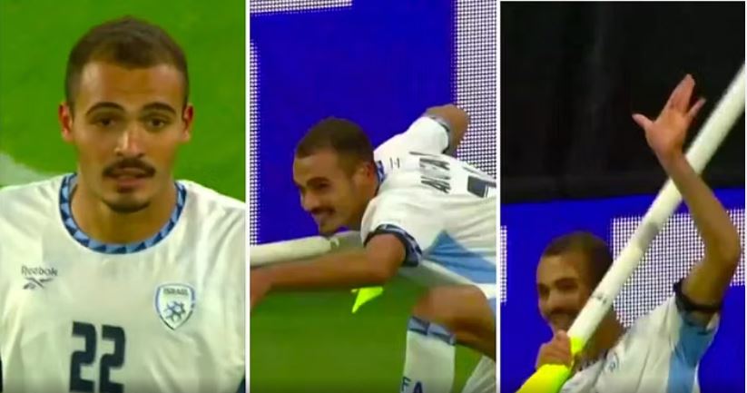 Festoi golin me gjestin e bilardos, sulmuesi i Izraelit ndëshkohet me karton të kuq