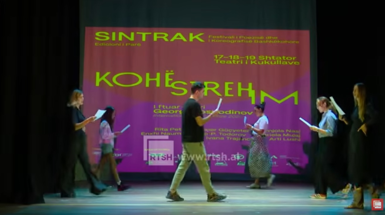  Sintrak     Kohëstrehimi  i ri artistik që bashkon poezinë dhe kërcimin