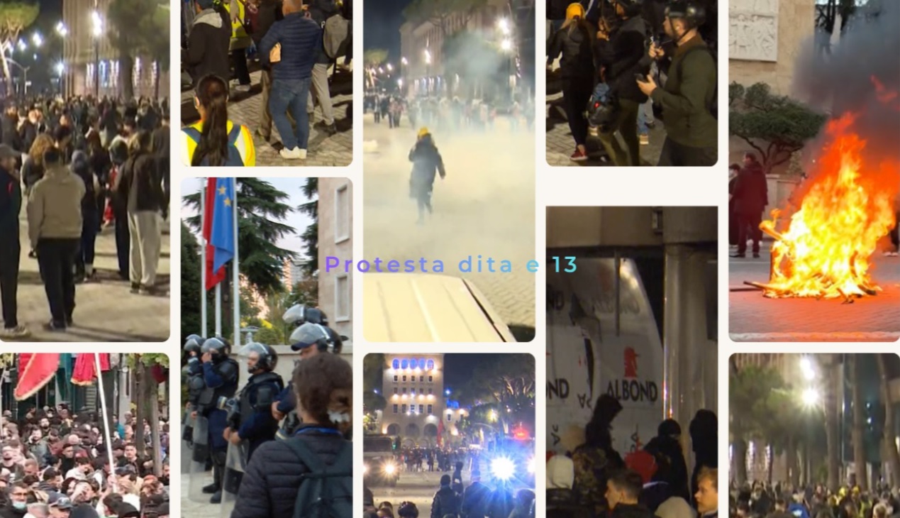 Fotogaleri/Nga marshimi te dhuna, pamje nga protesta në Tiranë